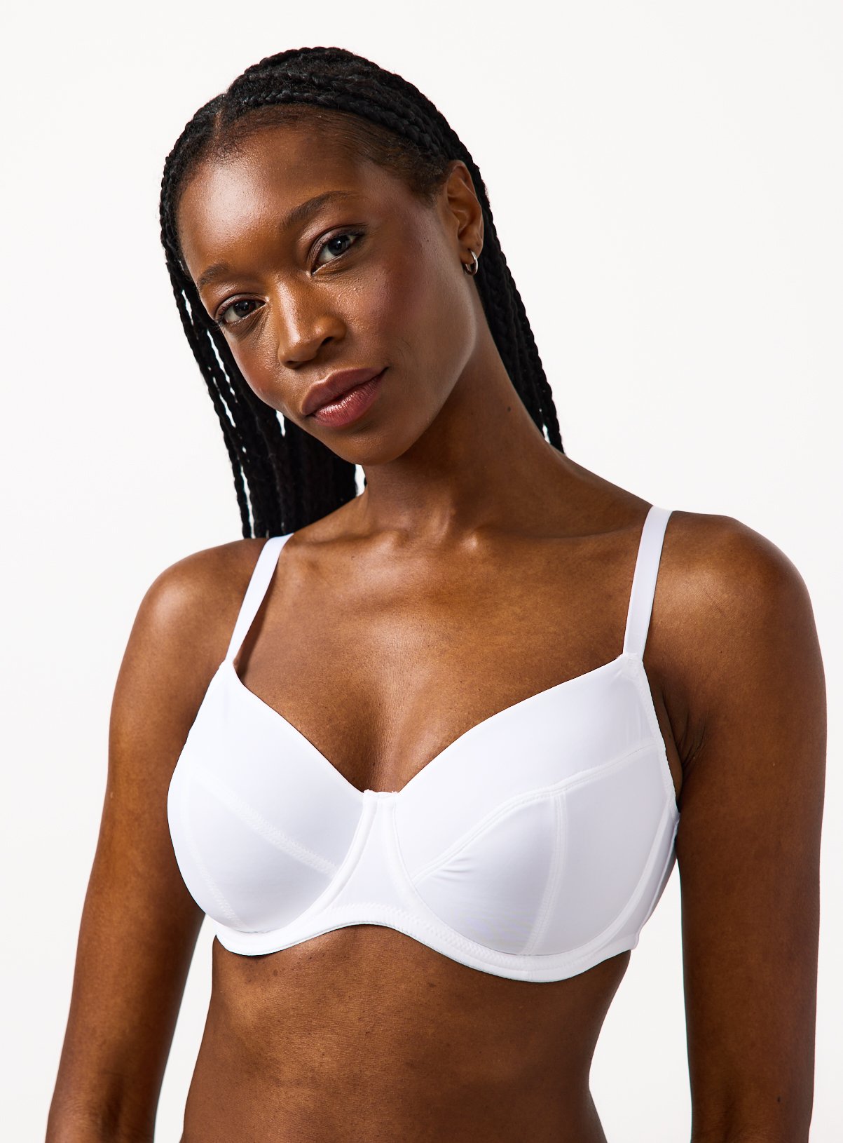 DD+ Plain Full Cup Underwired Bra 3 Pack 42GG - Image 2 thumbnail